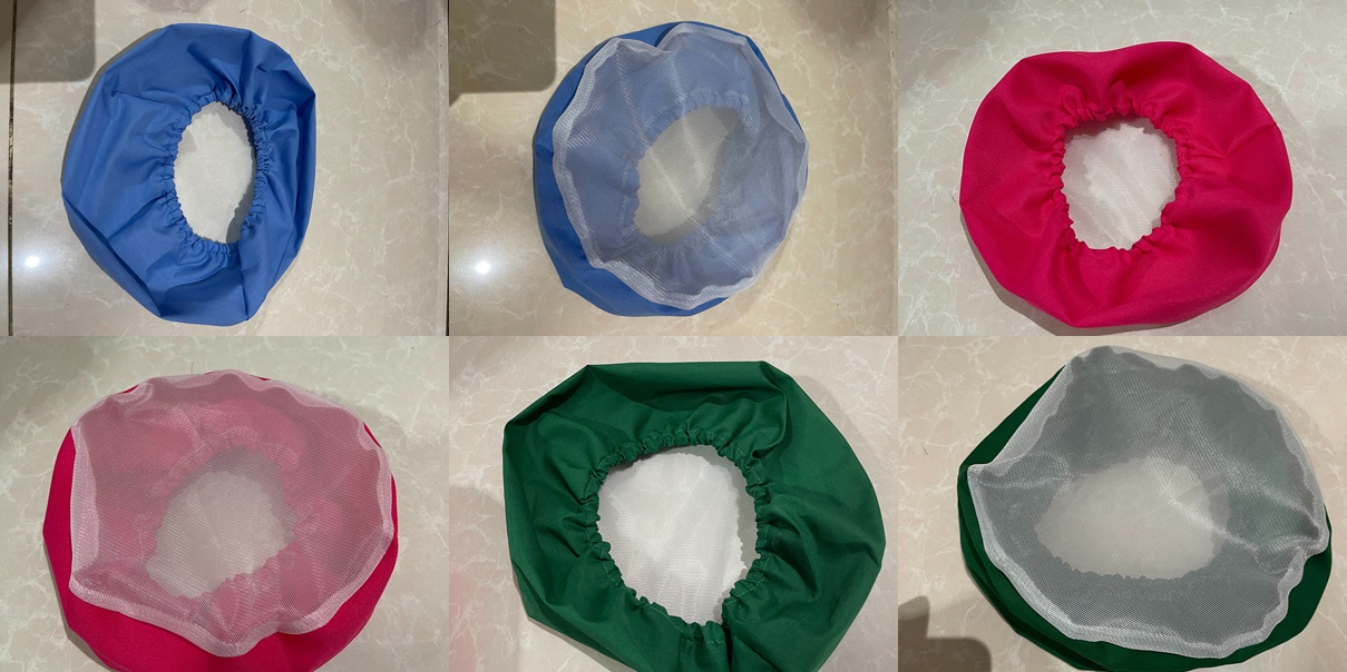 หมวกคลุมผมแบบผ้า