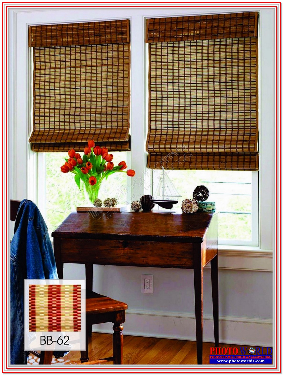 มู่ลี่ไม้ไผ่ "Bamboo Wooden Blinds" ผ้าม่าน ม่าน มู่ลี่ มู่ลี่ไม้ ม่านม้วน วอลเปเปอร์ รับติดตั้ง ออกแบบ ราคาถูก ทุกประเภท ทุกรูปแบบ