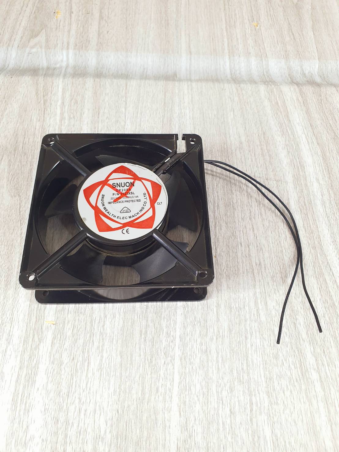 พัดลมอลูมิเนียม, SNUON Cooling fan รุ่น DP200A, 2123XSL, 220-240v-50/60 Hz 0.14A