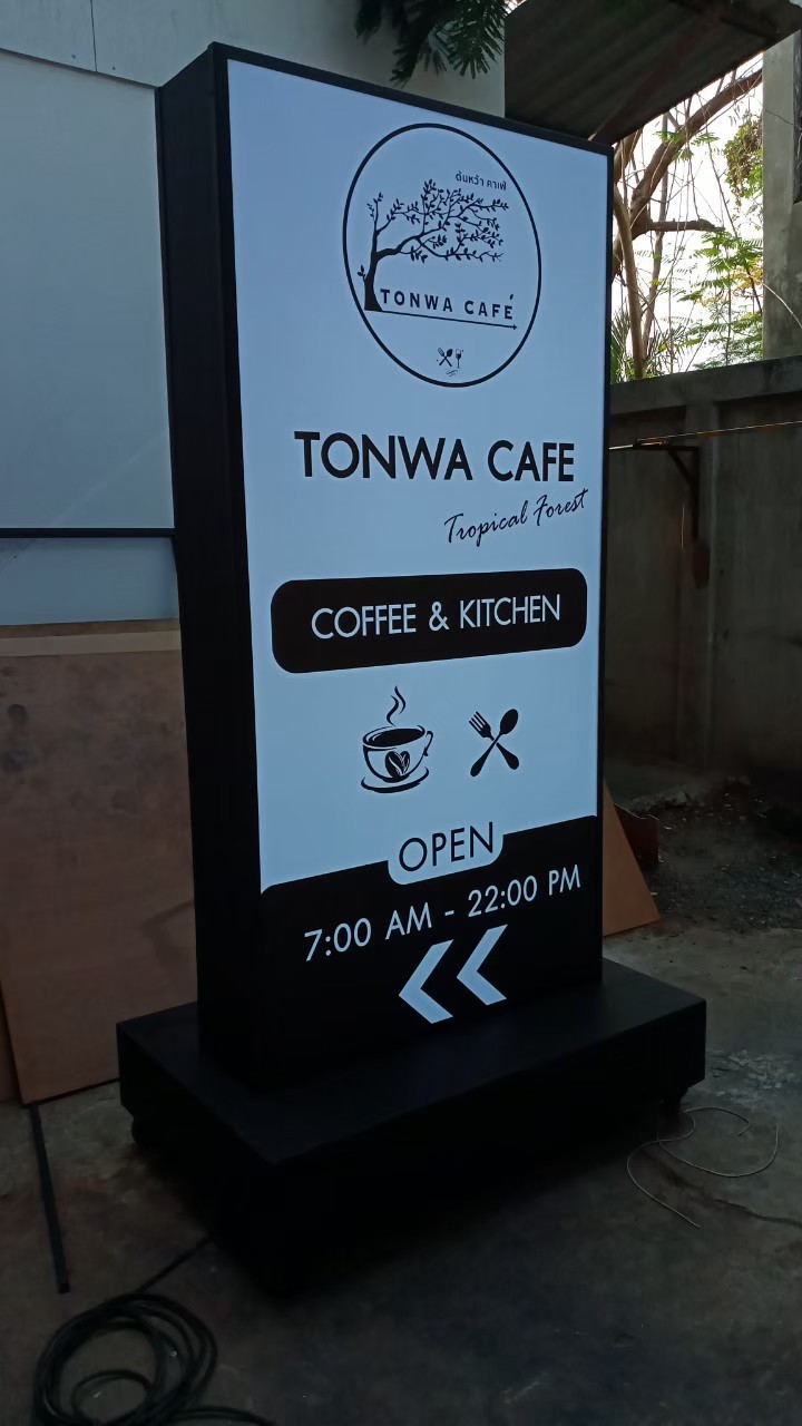 งานป้ายกล่องไฟ