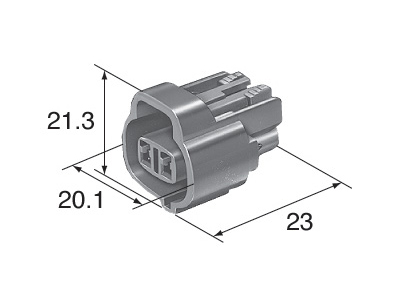 2 พิน เทา #0033 ร่องขวา