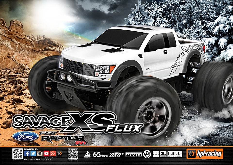 RTR Savage XS Flux / Ford SVT Raptor Body.