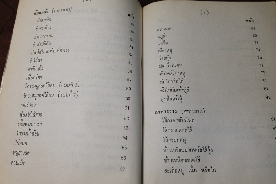 อาหารไทย โดย อ.จรรยา สุบรรณ์ (pocket book)