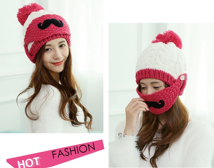 พร้อมส่ง - หมวกไหมพรม HT112 (สีขาว)