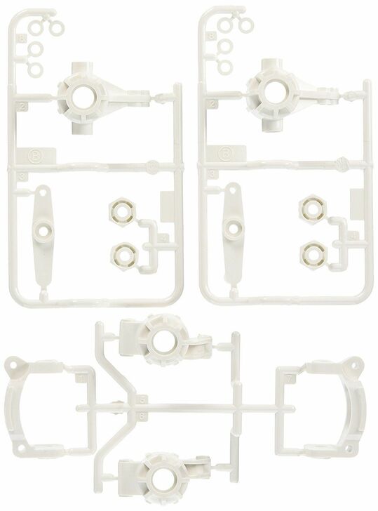 TT-02B/DF-02 B Parts (Upright) (White)
