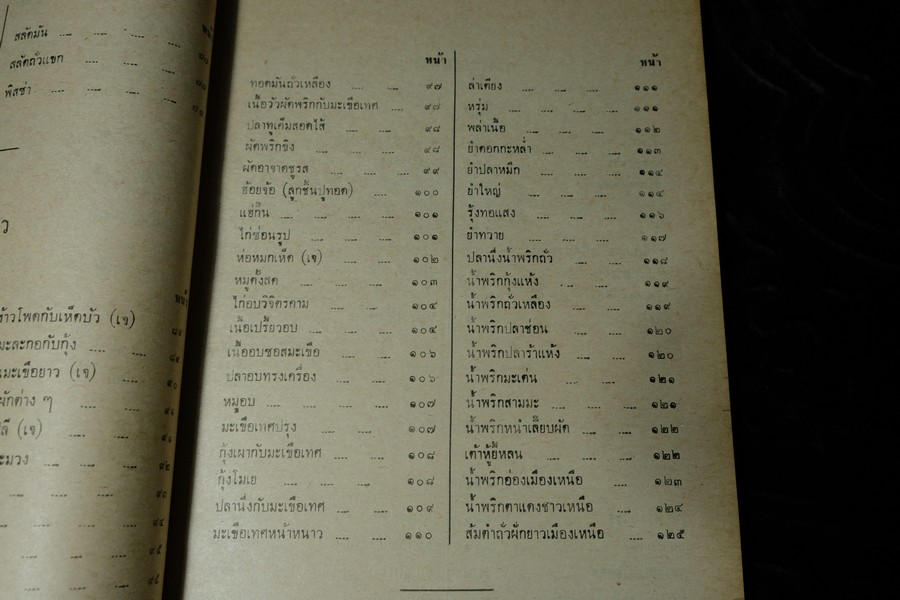 ตำรับอาหารไทย-เทศ โดย สมาคมคหเศรษฐศาสตร์ พิมพ์ในงานชุมนุมเเม่บ้าน ปี 2513