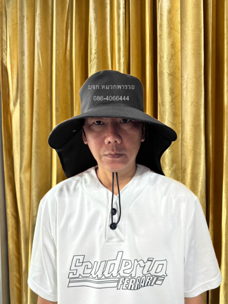 หมวกคลุมหน้าทรงค้างคาว หมวกคลุมหน้ากันแดดถอดแยกชิ้นได้