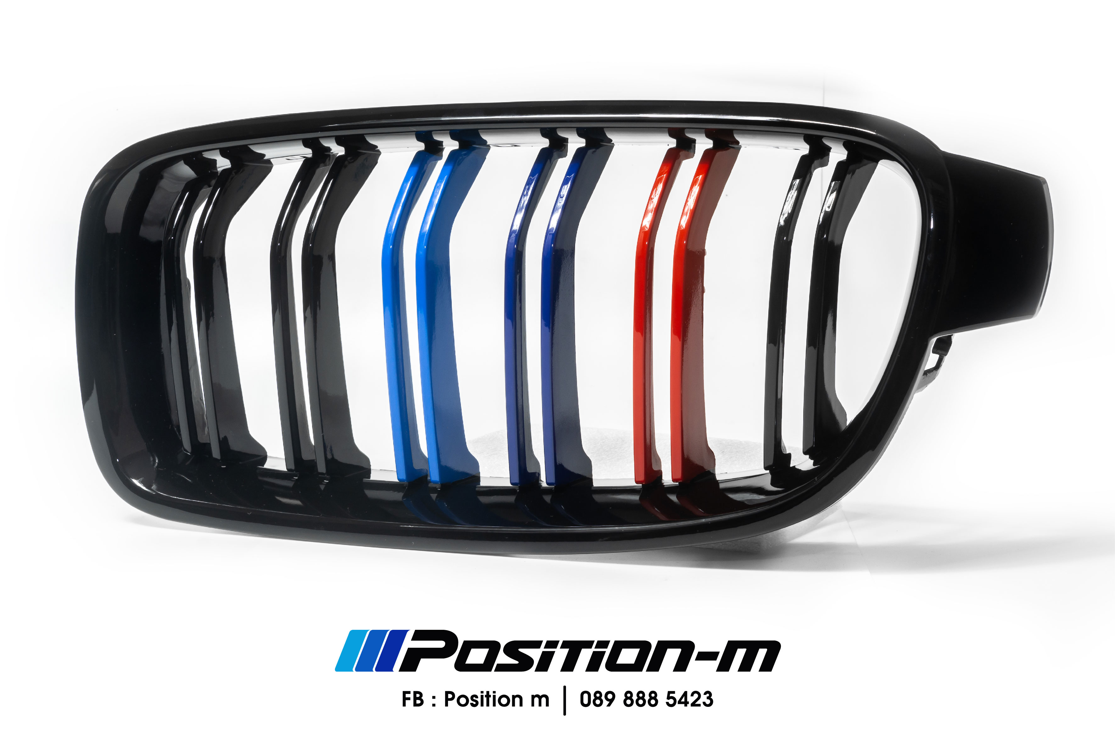 กระจัง F30 ซี่คู่ ดำเงา ///M