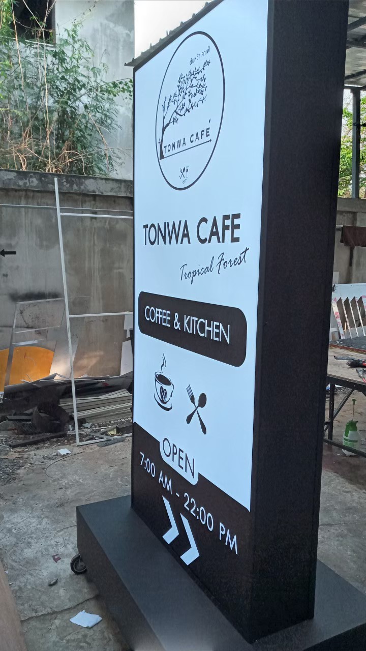 งานป้ายกล่องไฟ