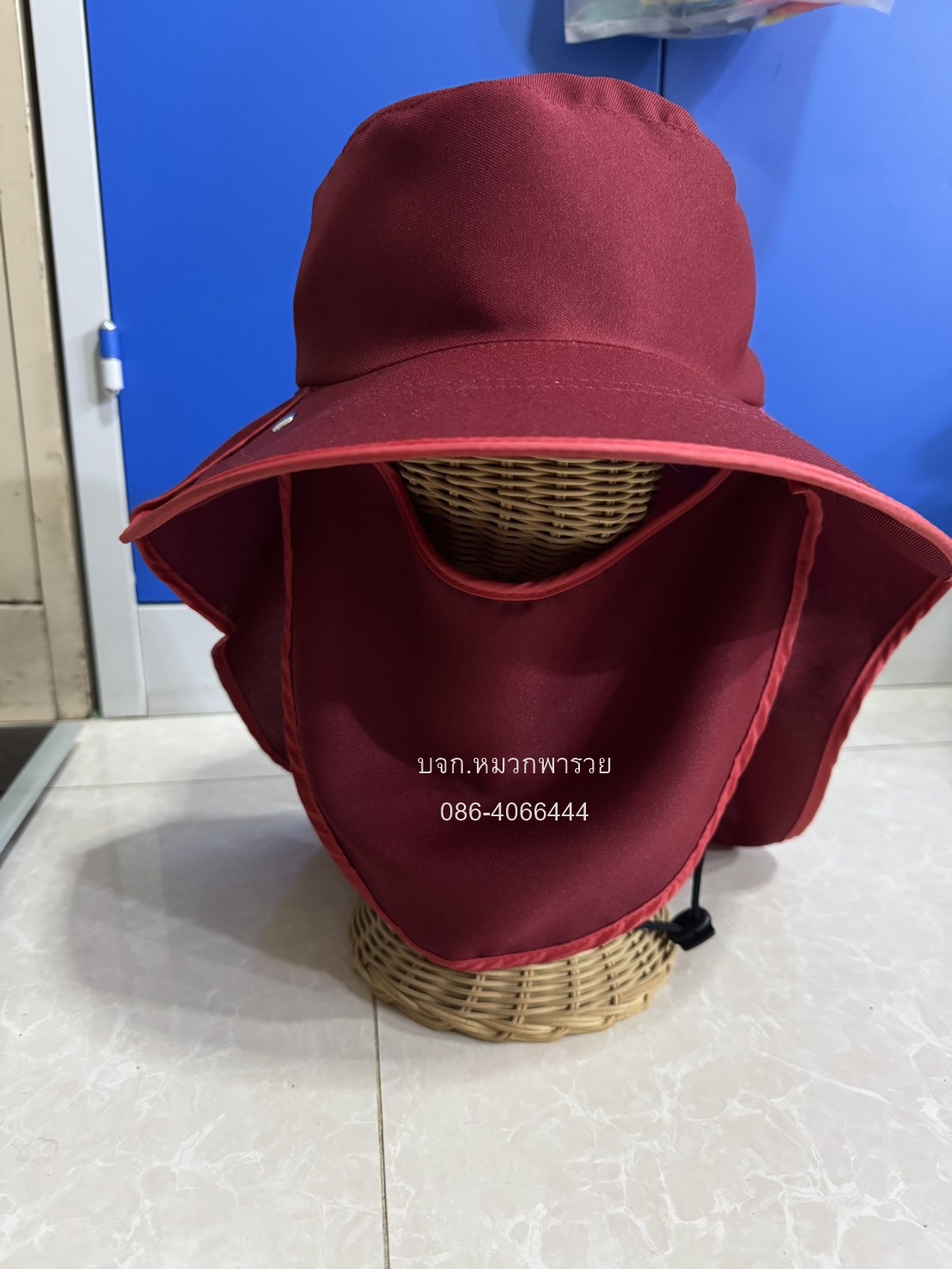 หมวกคลุมหน้าทรงค้างคาว หมวกคลุมหน้ากันแดดถอดแยกชิ้นได้