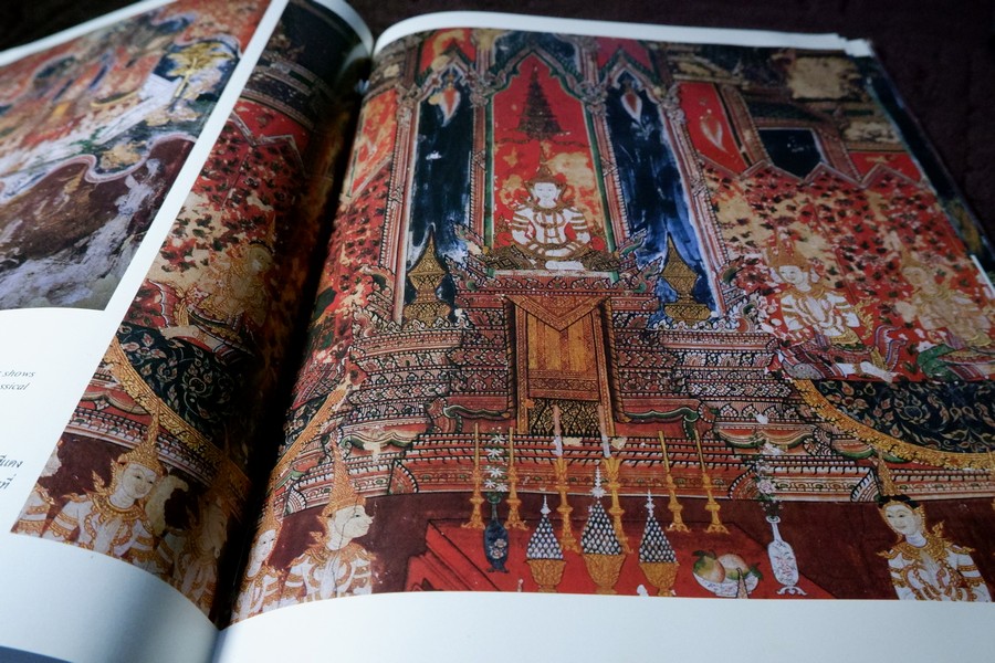 จิตรกรรมฝาผนังในประเทศไทย วัดสุวรรณาราม โดย สนพ.เมืองโบราณ ปกเเข็ง ปี 2525