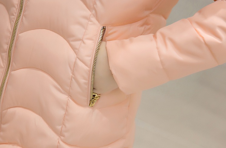 พรีออเดอร์ - เสื้อกันหนาวสไตล์เกาหลีบุนวม Pre - CT737 (สีโอรส)