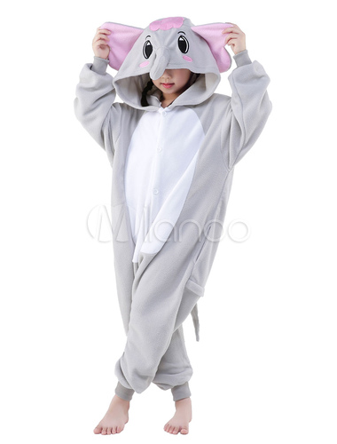 ชุดนอนมาสคอต / แฟนซี เด็ก ช้างเทา (elephant)