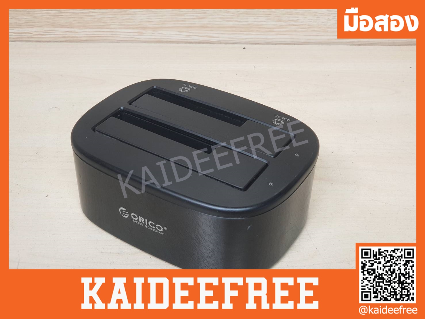 ORICO ช่องใส่ฮาร์ดไดรฟ์ สถานีเชื่อมต่อ HDD แบบ Dual US SATAHDD กล่องใส่ HDD ภายนอก ดีไซน์ระดับโลก