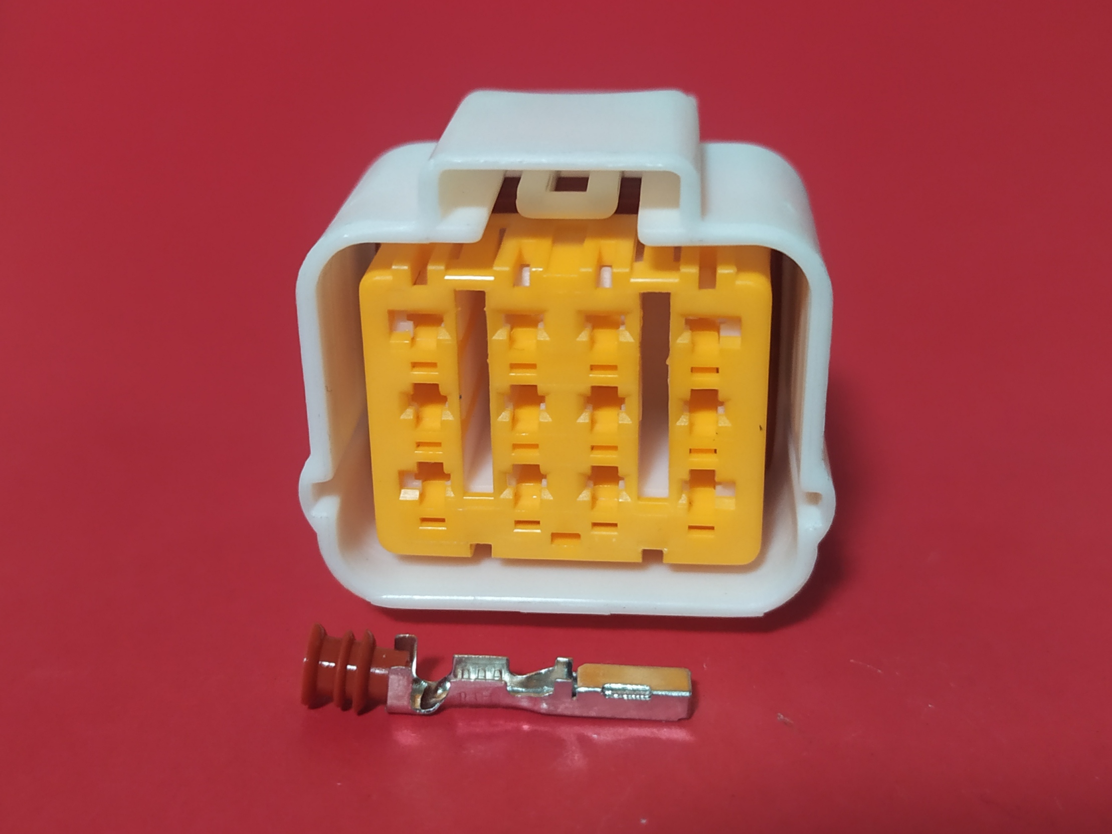 12 พิน ขาว/ส้ม #0152