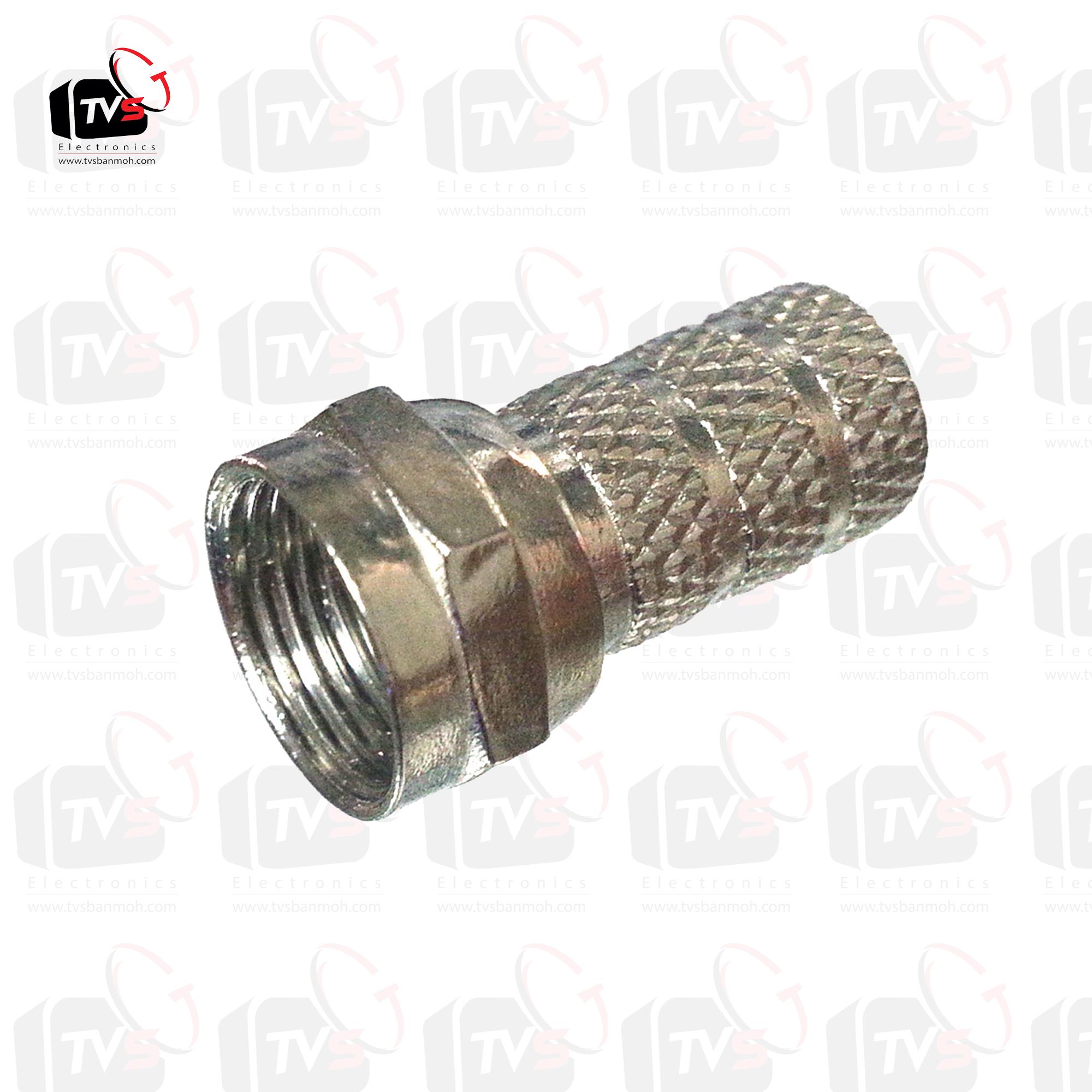 แจ็ค F-TYPE สำหรับสาย coaxial RG-6 แบบหมุนเกลียว 1ถุง (100ชิ้น)