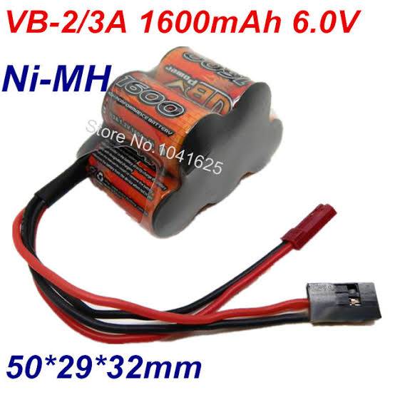 แบตรีซีฟเวอร์ 6 V/1600 mAh VB Power (แพ็คสี่เหลี่ยมคางหมู)