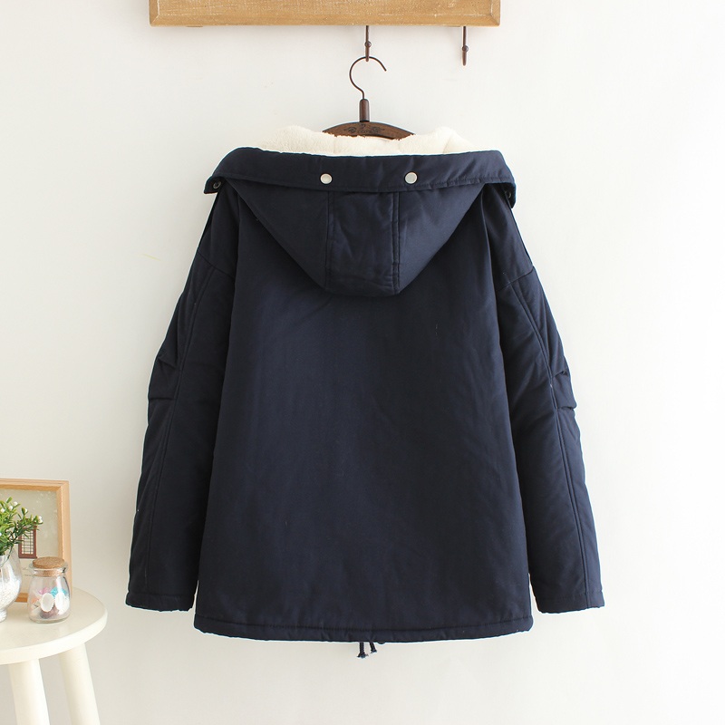 พรีออเดอร์ - เสื้อโค้ทกันหนาวด้านในบุขนหนานุ่ม Pre - CT730 (สีกรม)