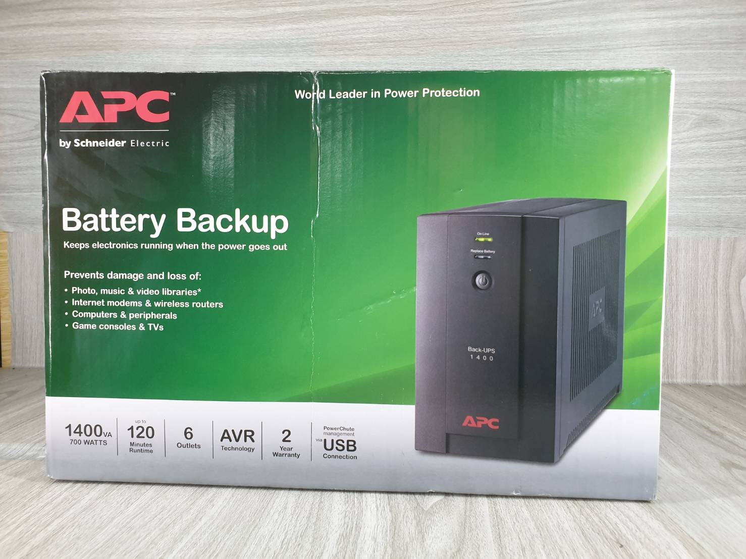 UPS APC BX1400U-MS Back-UPS 1400VA/700Watts ของใหม่ 3300 บาท ราคาทั่วไ 5350 บาท