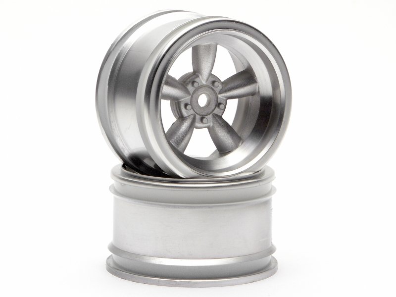Vintage 5 Spoke Wheel 31mm Matte Chrome (6mm Offset).
