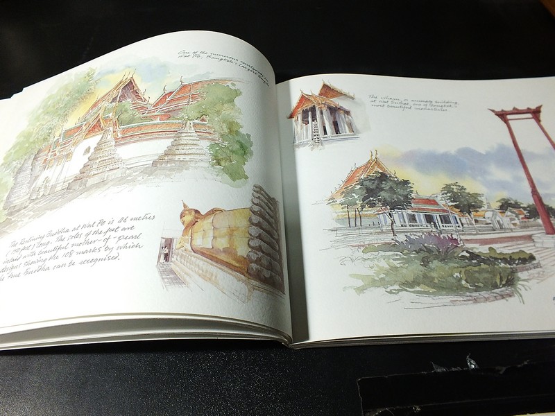 Thailand Sketchbook PORTRAIT OF THE KINGDOM (Painting by Taveepong Limapornvanich. Text by William Warren)