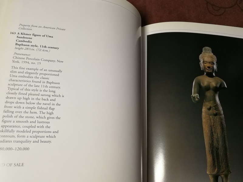 INDIAN AND SOUTHEAST ASIAN ART by SOTHEBY'S ปี 2001 (Pre-Order สอบถาม)