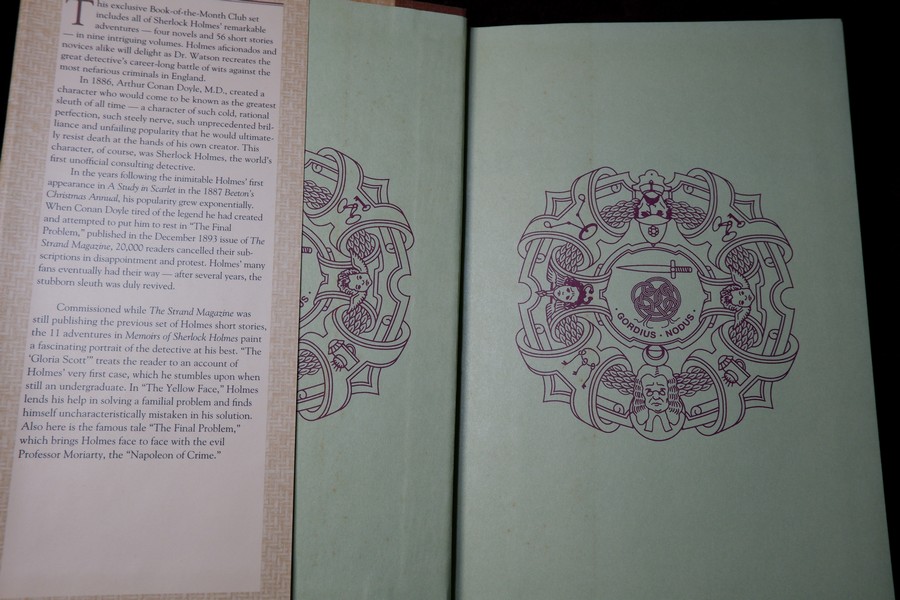 ชุด sherlock holmes by sir artur conan doyle ปกเเข็ง 8 เล่ม ปี 1994 (print in usa)