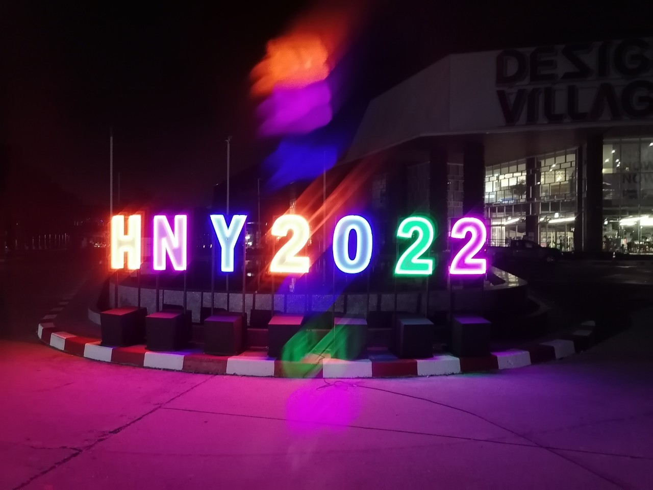 งานป้ายไฟปีใหม่ ป้ายไฟ HAPPY NEW YEAR