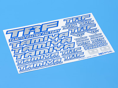 TRF Sticker C (Blue Border/Mirror Finish)