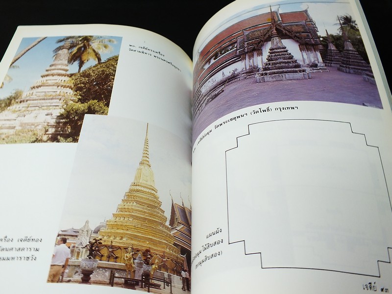 เจดีย์ : ตวามเป็นมาเเละคำศัพท์เรียก องค์ประกอบเจดีย์ในประเทศไทย โดย สันติ เล็กสุขุม ปี 2535