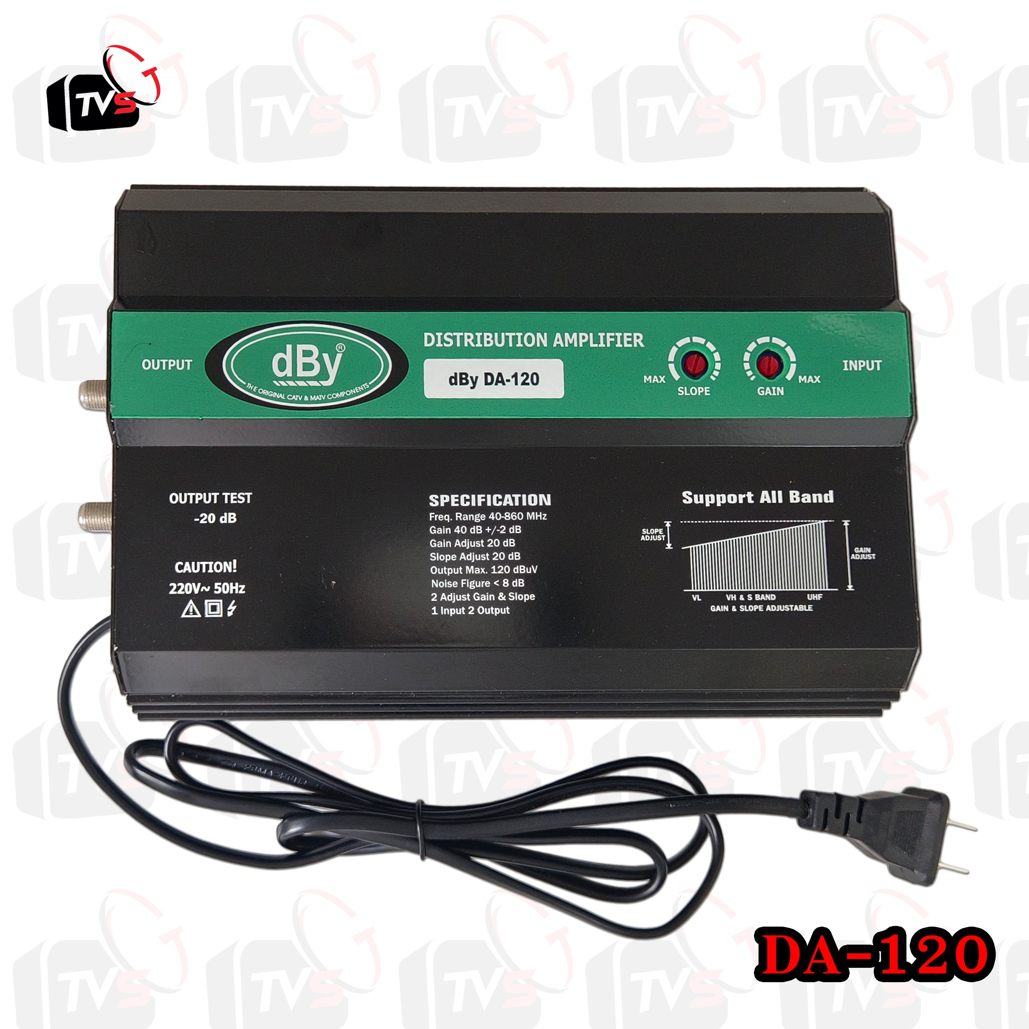 dBy DA-12 Series บูสขยายสัญญาณทีวี Digital & MATV Distribution Amplifier รองรับ UHF VHF CATV