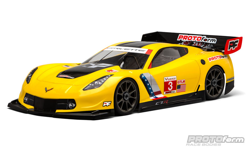 Chevrolet Corvette C7.R Clear Body for 1/8 GT (Long Wheelbase)