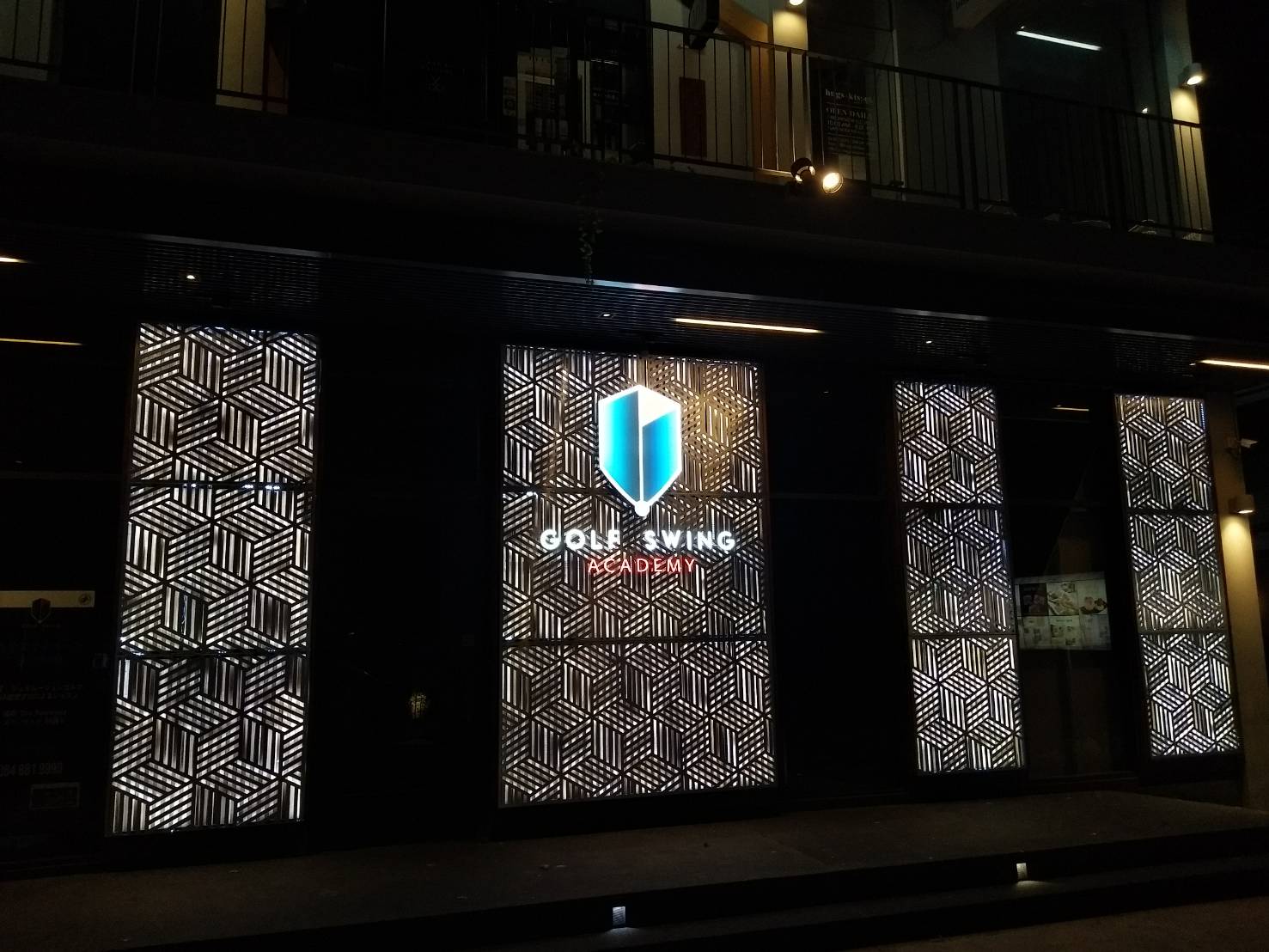 ป้ายตัวอักษร + โลโก้ โลหะซิงค์ ยกขอบ - GOLF SWING