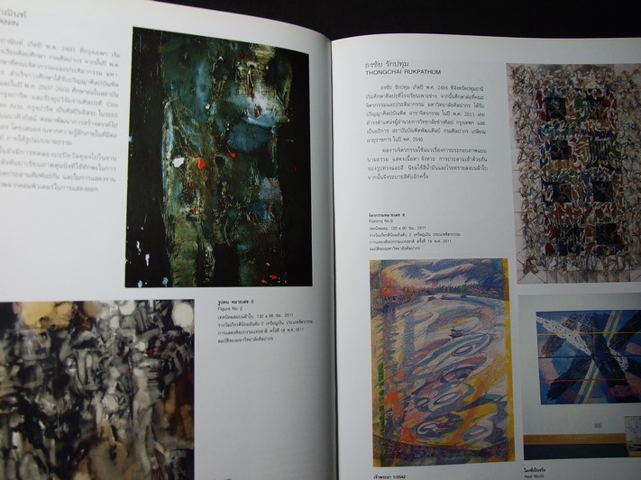 6 ทศวรรษศิลปกรรมร่วมสมัยในประเทศไทย 2486-2546 โดย หอศิลป์ ม.ศิลปากร ปกแข็ง ปี 2547