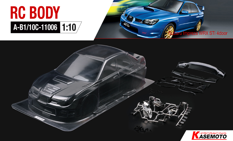 Subaru Impreza WRX STi (4 Doors) Clear Body+โคมไฟโครเมียม.