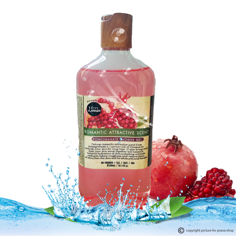 [ผิวกระจ่างใส] เจลอาบน้ำ สูตรทับทิม Pomegranate Shower Gel (300ml.)