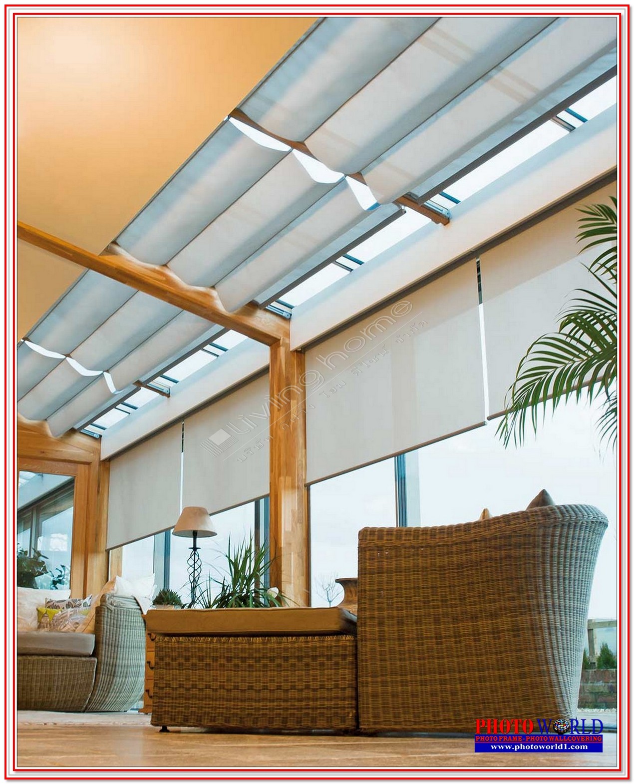 ม่านปรับแสงแนวเอียง(Sky Light Blinds) ผ้าม่าน ม่าน มู่ลี่ มู่ลี่ไม้ ม่านม้วน วอลเปเปอร์ รับติดตั้ง ออกแบบ ราคาถูก ทุกประเภท ทุกรูปแบบ