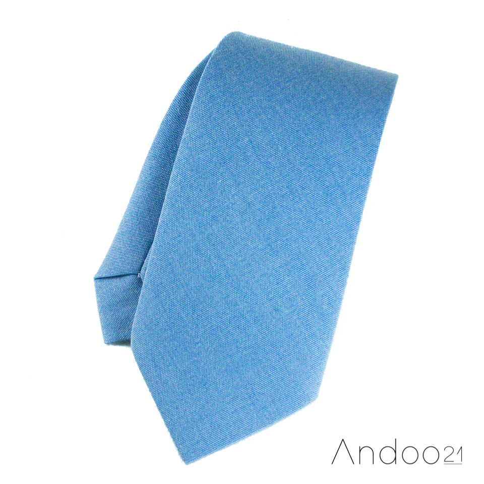 Irene Blue - เนคไท ผ้าโทเร มีลาย สีฟ้า (NT074)