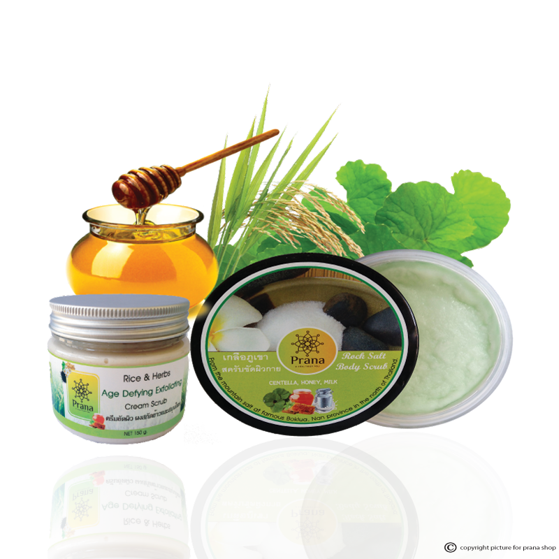 [ผิวหน้าและผิวกาย] Face and Body Scrub เซตผลิตภัณฑ์ขัดผิว ครีมสครับผิวหน้า เกลือภูเขาขัดผิวกาย (2ชิ้น)