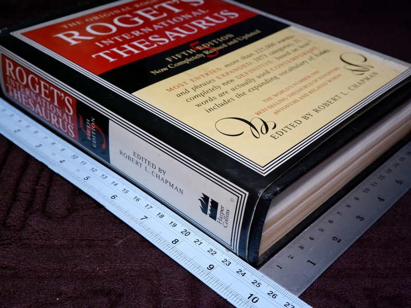 the original roget's roget's international thesaurus fifth edition by robert l.chapman