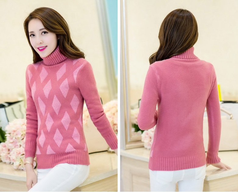 พรีออเดอร์ - เสื้อไหมพรมแฟชั่น Pre - ST625 (สีชมพู)