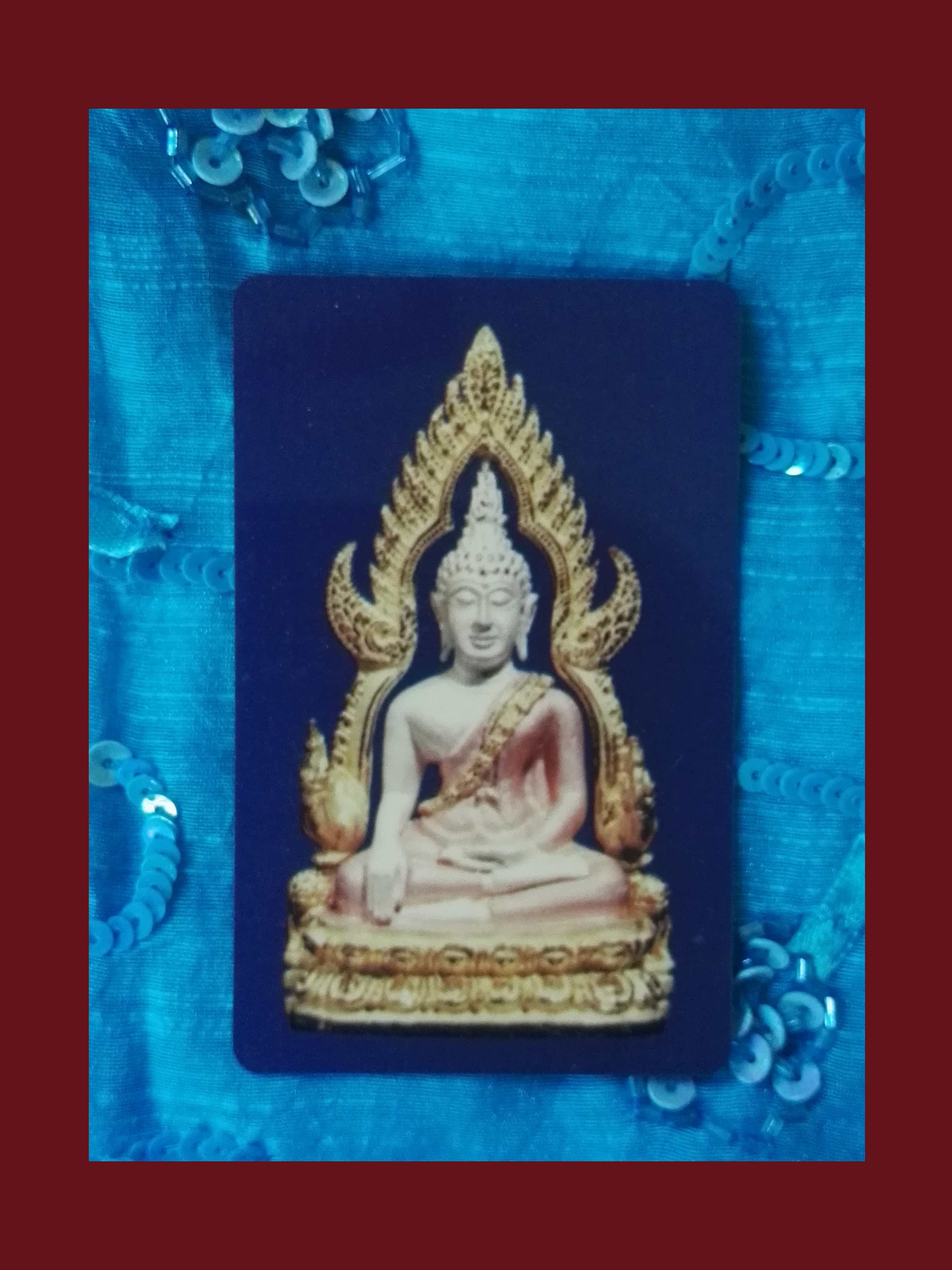 พระพุทธชินราช รุ่น มหาลาภ เนื้อเงิน ชุบ 3 กษัตริย์