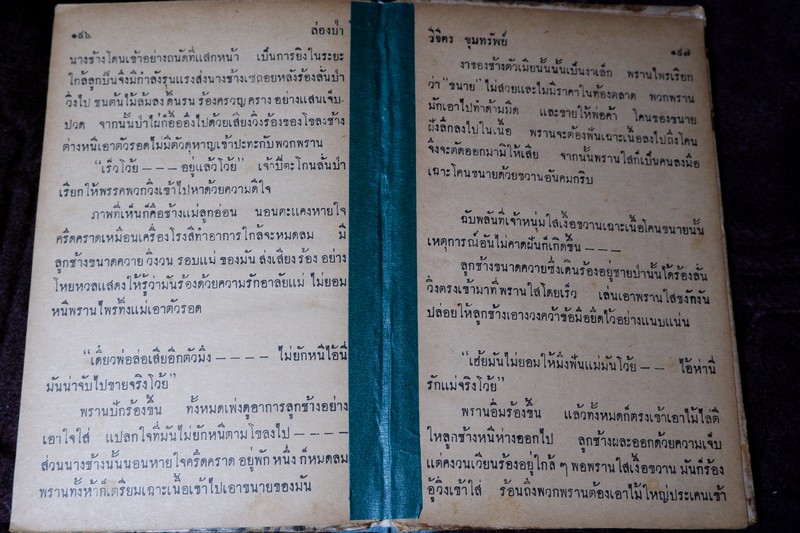 ล่องป่า รวมเรื่องอันน่าตื่นเต้นของชีวิตป่า โดย วิจิตร ขึมทรัพย์ ปกแข็ง 200 หน้า