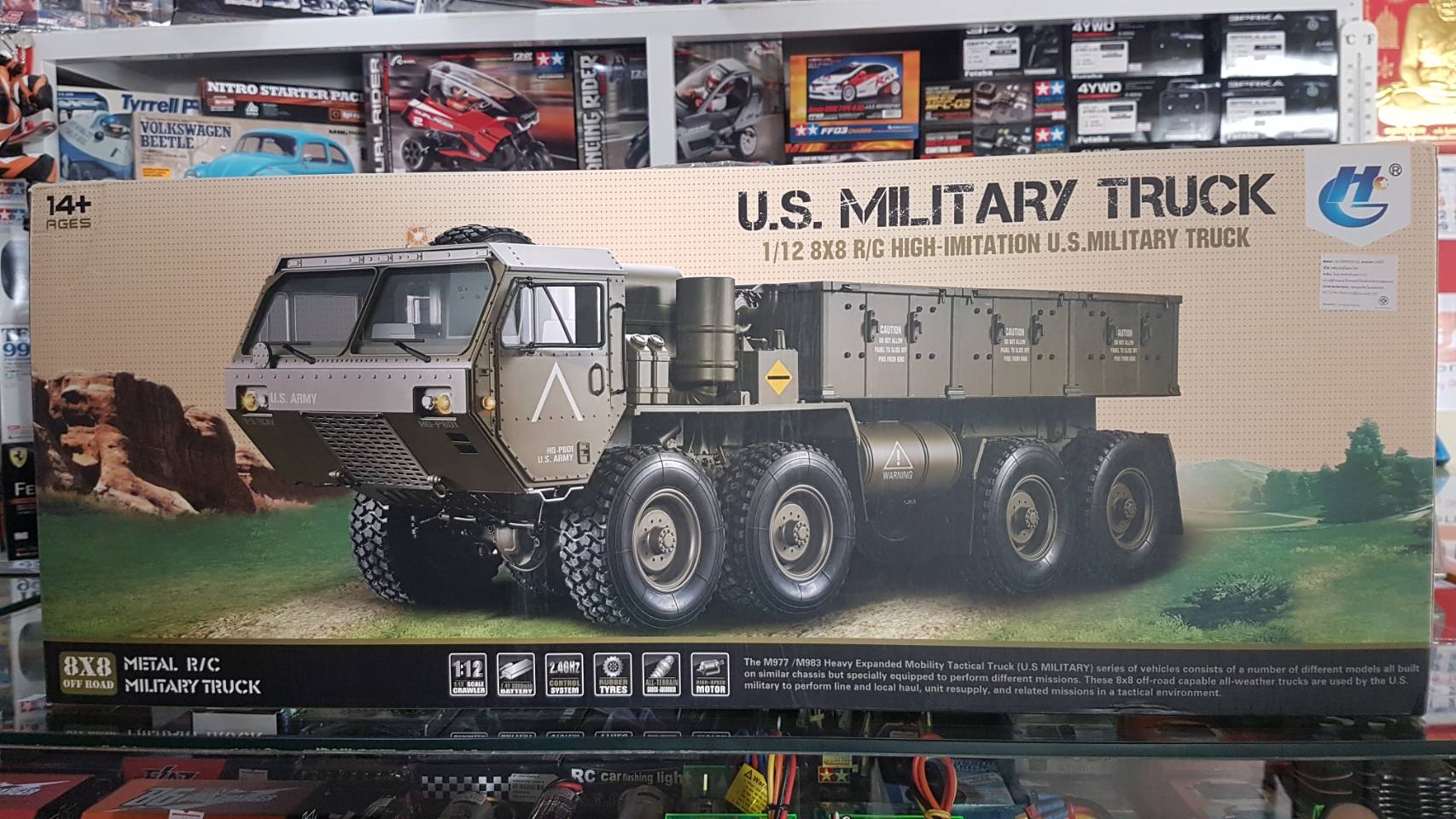 U.S. M977 Hemtt Oshkosh 8x8 Military Cargo Truck