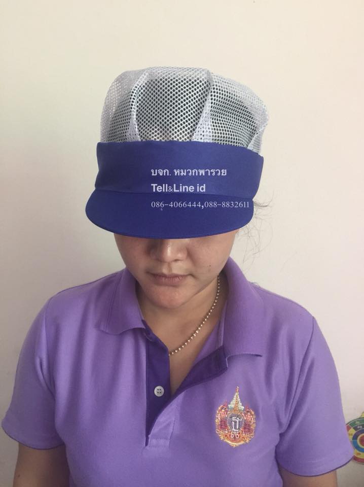 หมวกแก๊ปตาข่าย หมวกโรงงาน