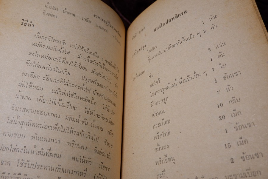 อาหารฉบับ ชนะประกวดเเละอยู่ในความนิยม โดย ประเสริฐ ประภาตะนันทน์ -รัศมีมายา ปกแข็ง ปี 2511