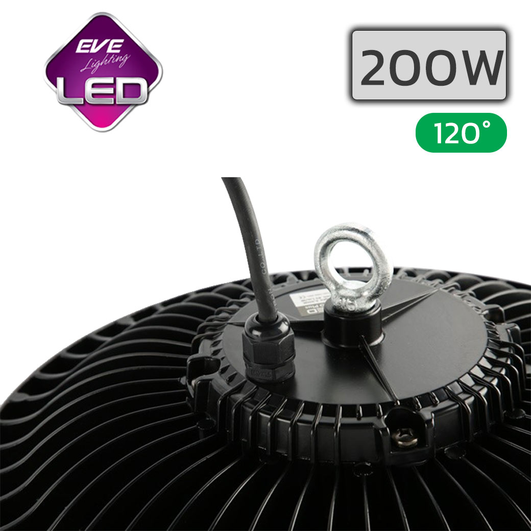 โคมไฮเบย์ LED 200w EVE DOB UFO