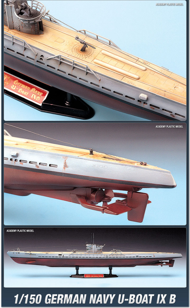 German Navy U-Boat IX B (1:150).