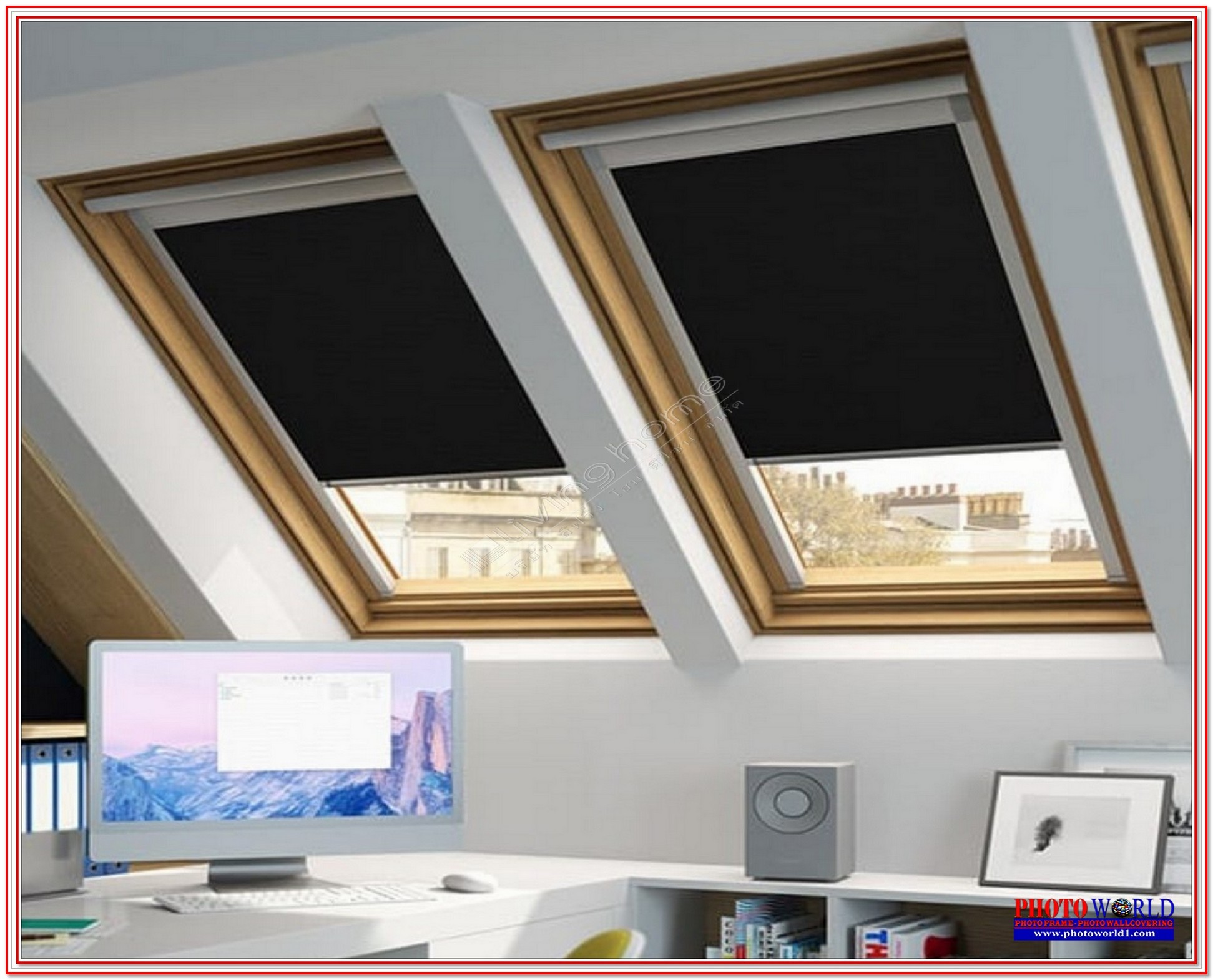 ม่านปรับแสงแนวเอียง(Sky Light Blinds) ผ้าม่าน ม่าน มู่ลี่ มู่ลี่ไม้ ม่านม้วน วอลเปเปอร์ รับติดตั้ง ออกแบบ ราคาถูก ทุกประเภท ทุกรูปแบบ