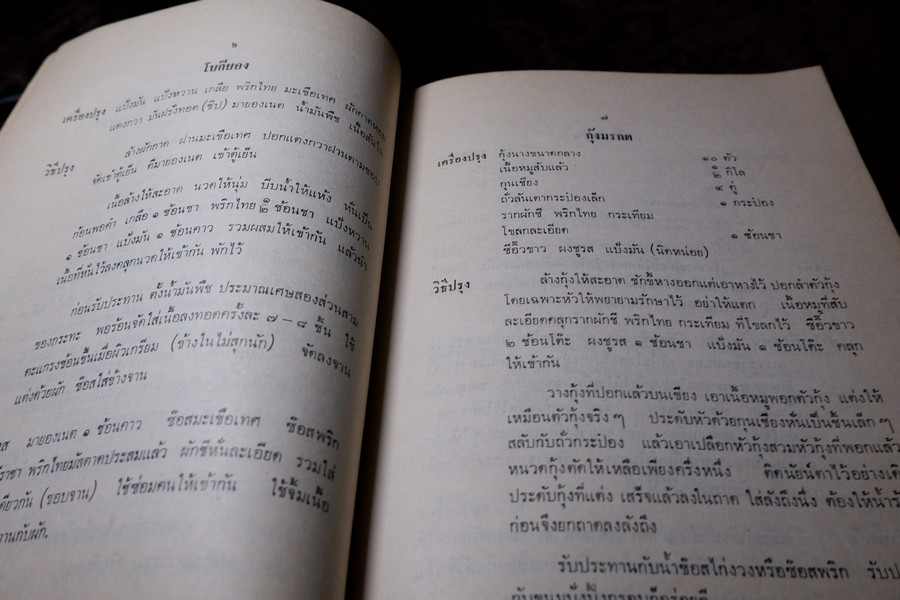 ตำรากับข้าว (พิมพ์เป็นอนุสรณ์คุณหญิง ชั้น มหินทรเดชานุวัฒน์) ปี 2513 มีเนื้อหาอาหาร 135 หน้า